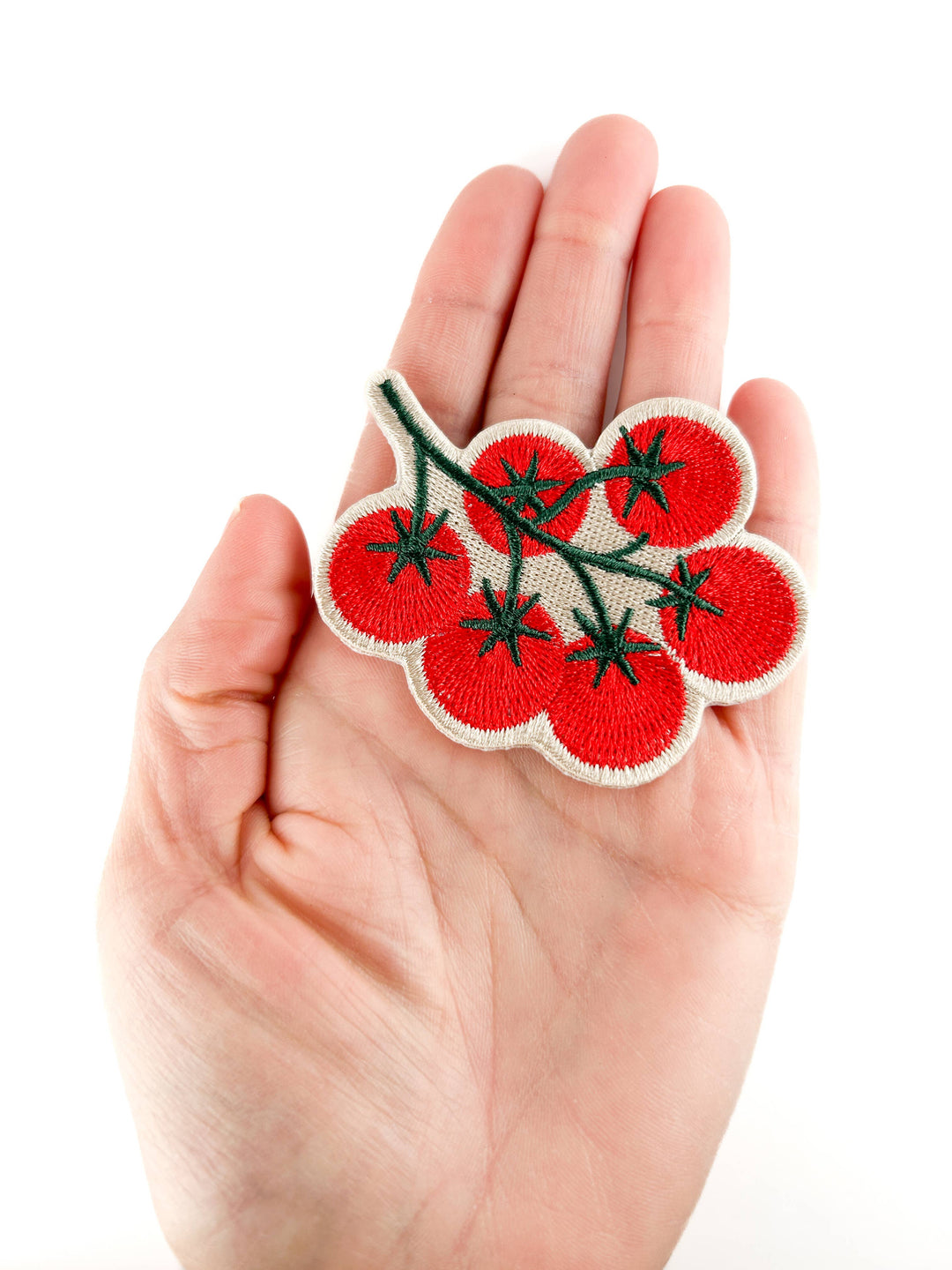 Field Trip Threads - Tomato Vine Embroidered Patch Garden Lover Iron On Patch Hat