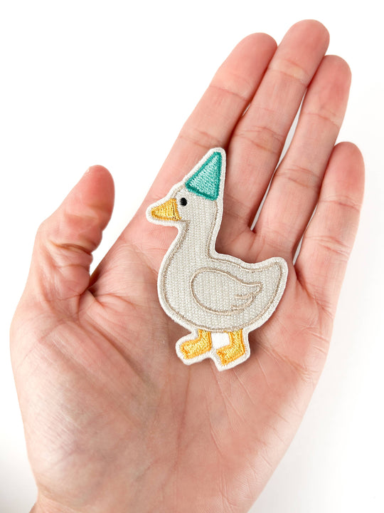 Field Trip Threads - Silly Goose Embroidered Patch Funny Iron On Patch for Hats