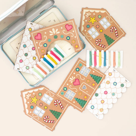Cotton Twist (WE PREPAY ALL USA DUTIES) - Stitch & Build Gingerbread House Kit