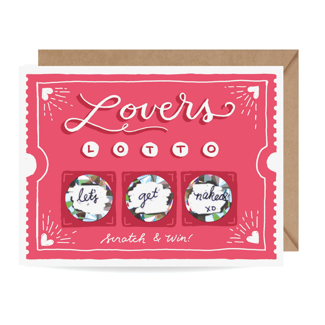Inklings Paperie - Scratch-off Lover's Lotto - Love / AnniversaryCard