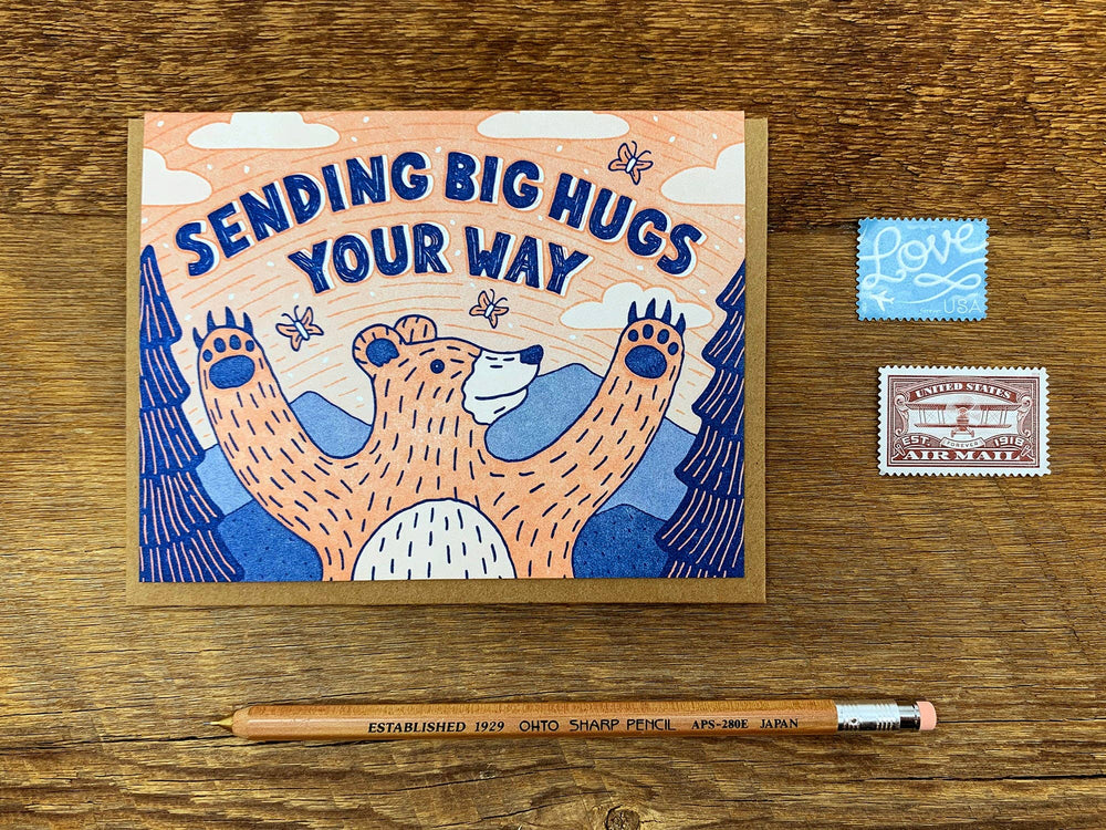 Noteworthy Paper & Press - Big Hugs Bear Card