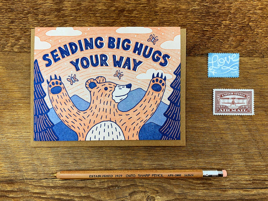 Noteworthy Paper & Press - Big Hugs Bear Card