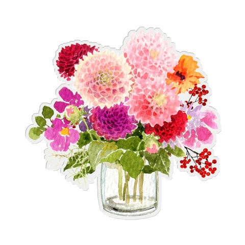 Felix Doolittle - Autumn Dahlias - Vinyl Stickers - Flowers: Autumn Dahlias
