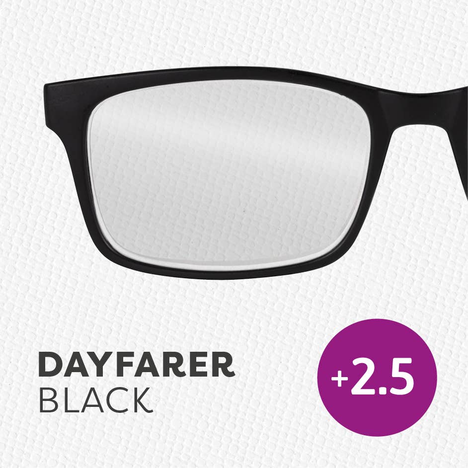 if USA - Easy Readers Dayfarer: Black +3.0