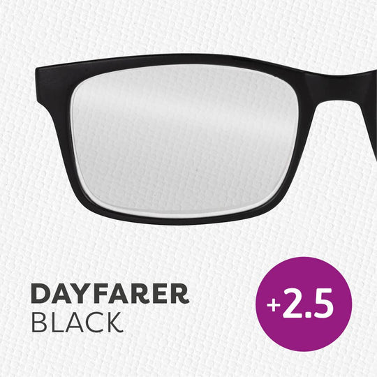 if USA - Easy Readers Dayfarer: Black +3.0