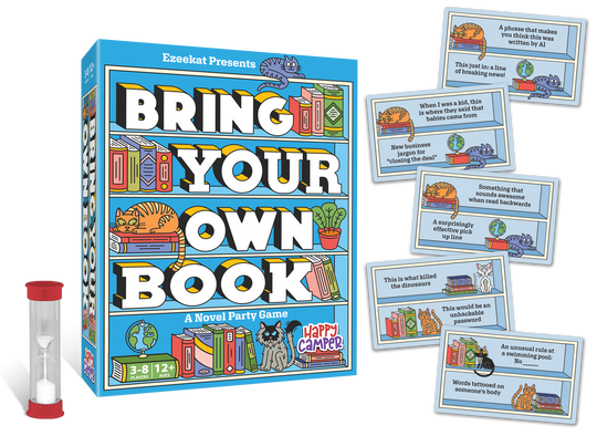 Happy Camper - Bring Your Own Book - A Novel Party Game - Bookish Gift