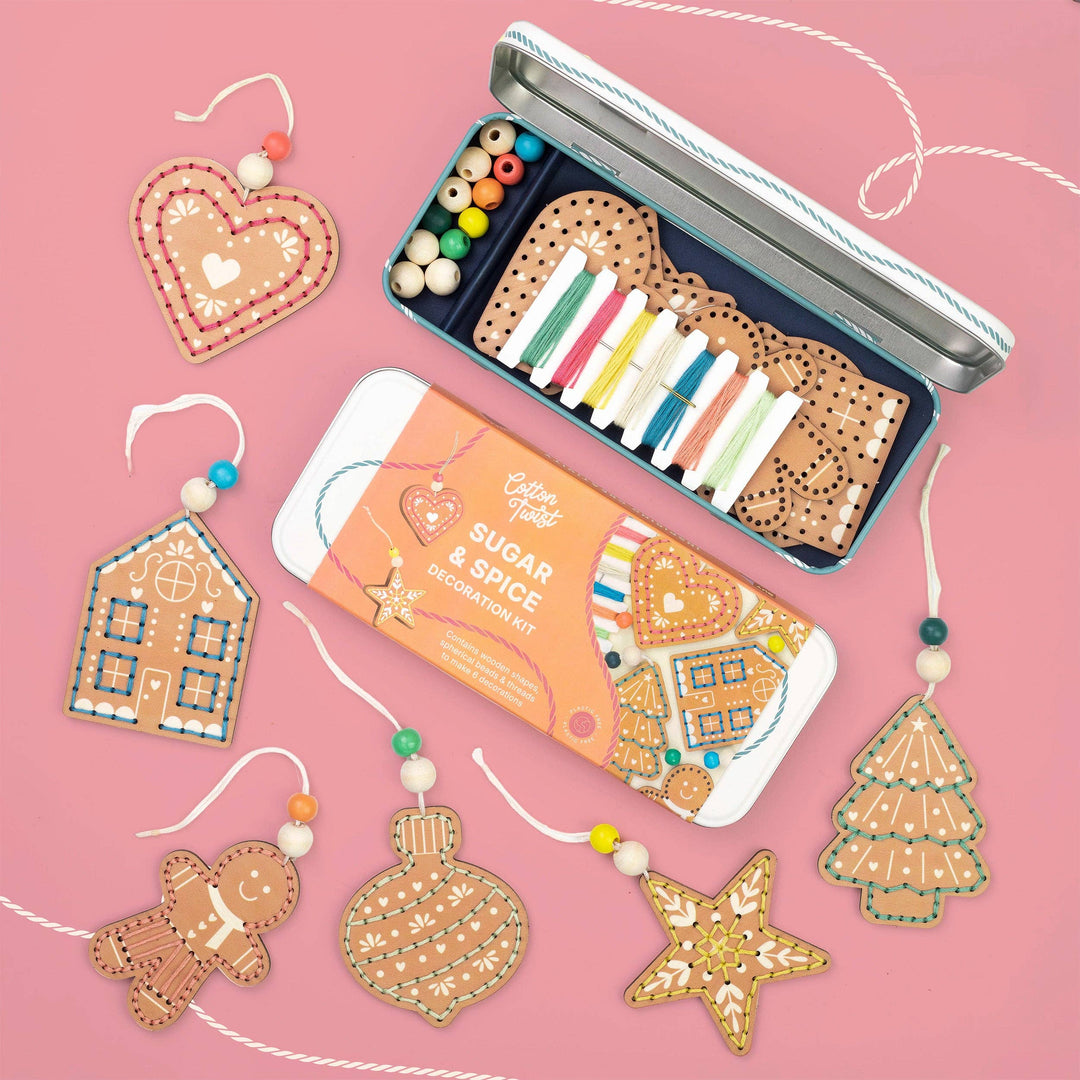 Cotton Twist (WE PREPAY ALL USA DUTIES) - Sugar & Spice Christmas Decoration Kit