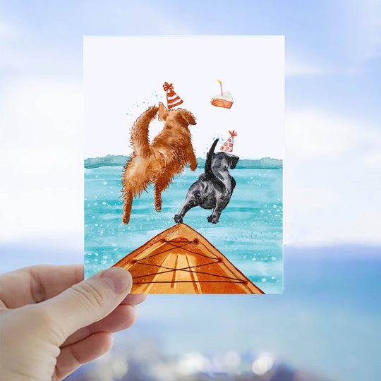 Liyana Studio - Jump Off Boat - Summer Birthday Card: Birthday