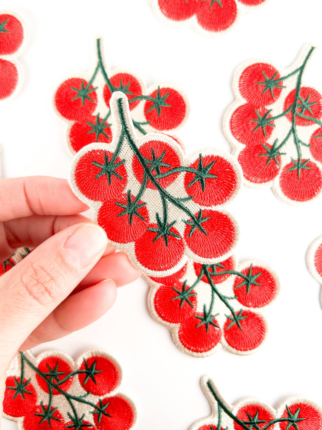 Field Trip Threads - Tomato Vine Embroidered Patch Garden Lover Iron On Patch Hat