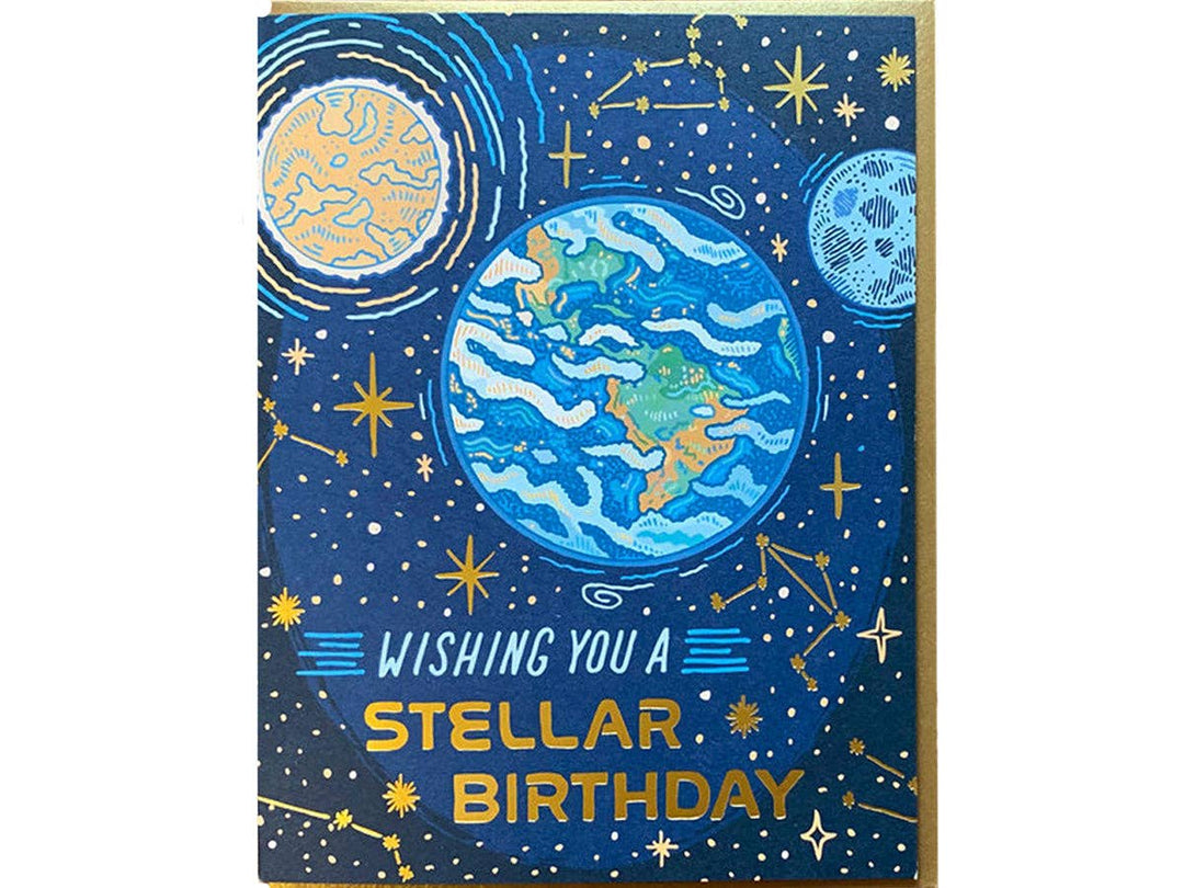 Noteworthy Paper & Press - Stellar Birthday Card