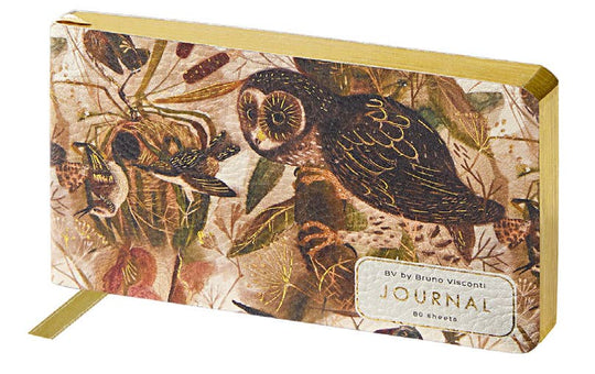 BV by Bruno Visconti - Horizontal Vegan Leather Weekly Planner - Owls