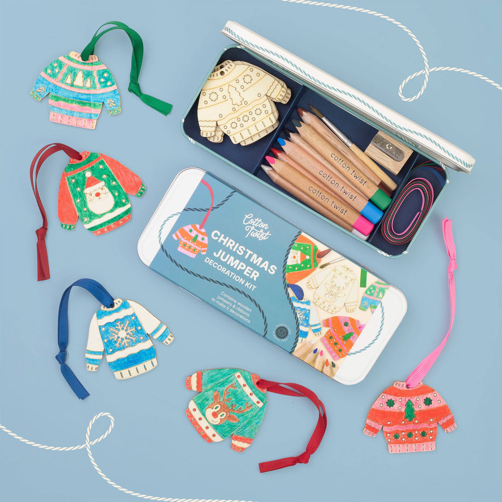 Cotton Twist (WE PREPAY ALL USA DUTIES) - Christmas Jumper Decoration Kit