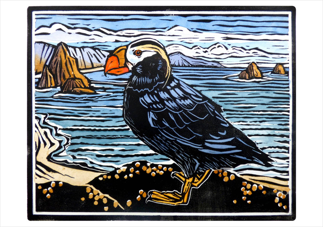 Pomegranate - Molly Hashimoto: Tufted Puffin Notecard