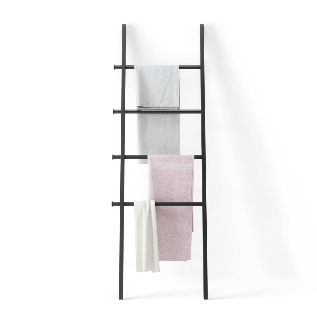 Umbra - Ladder Shelf Leana Ladder - Decorative Storage Display: Black