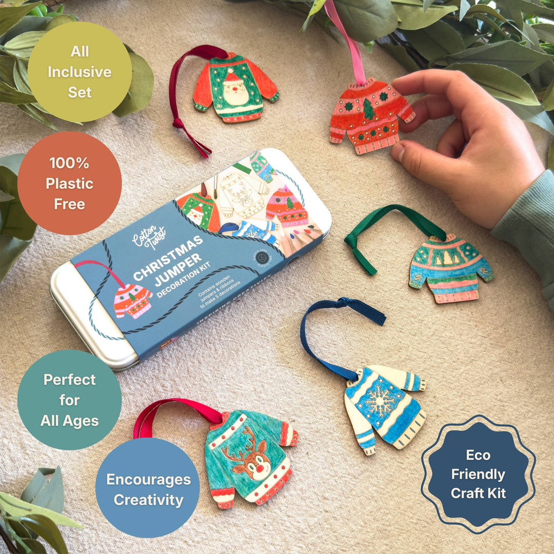 Cotton Twist (WE PREPAY ALL USA DUTIES) - Christmas Jumper Decoration Kit