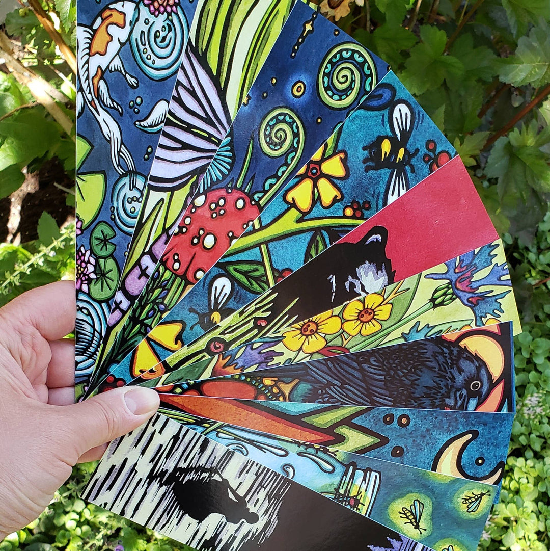 Sarah Angst Art - Bookmark - Northern Lights Bears