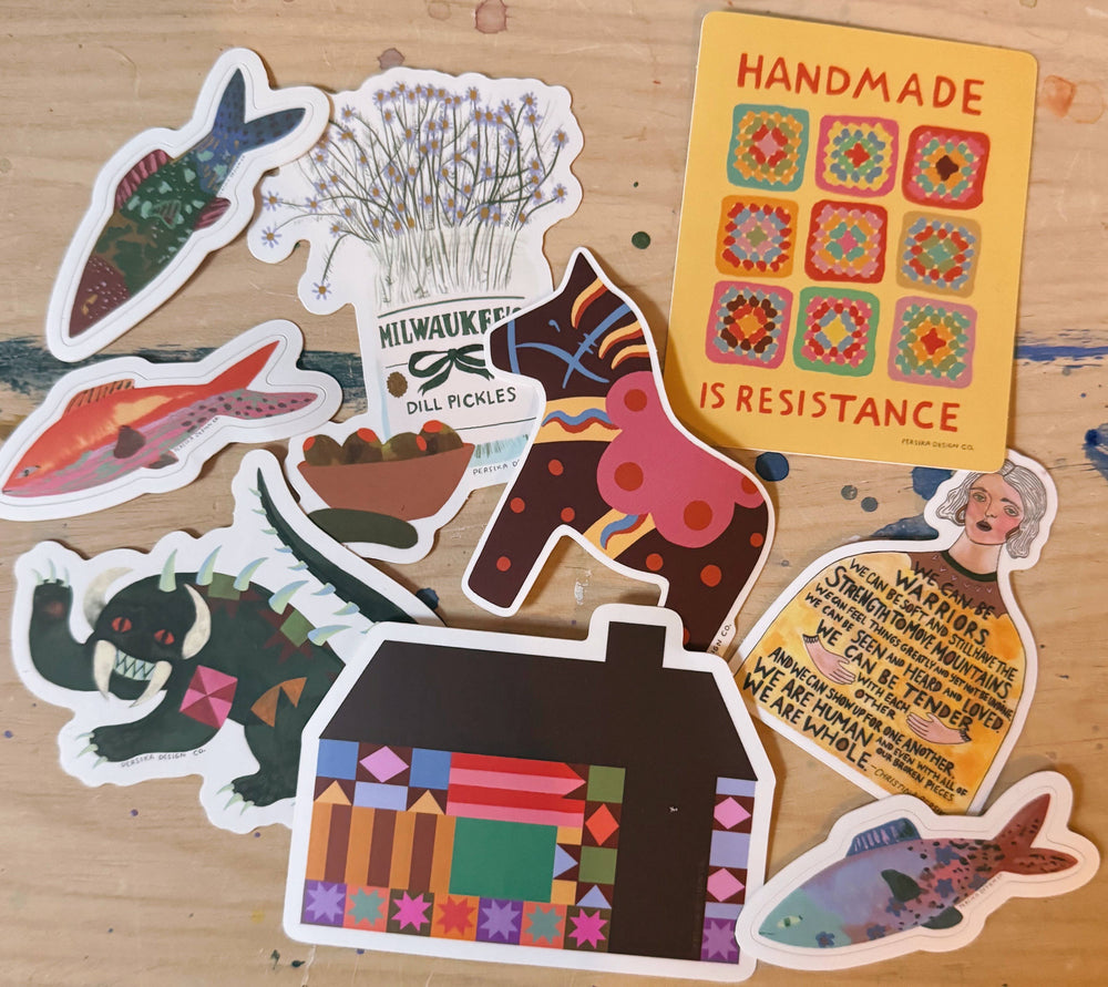 Persika Design Co. - Handmade is Resistance Sticker 