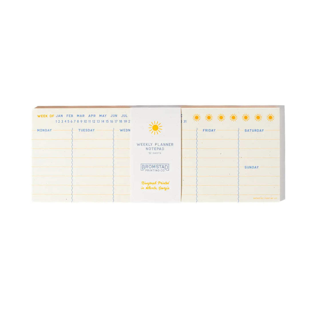 Bromstad Printing Co. - Weekly Planner Notepad