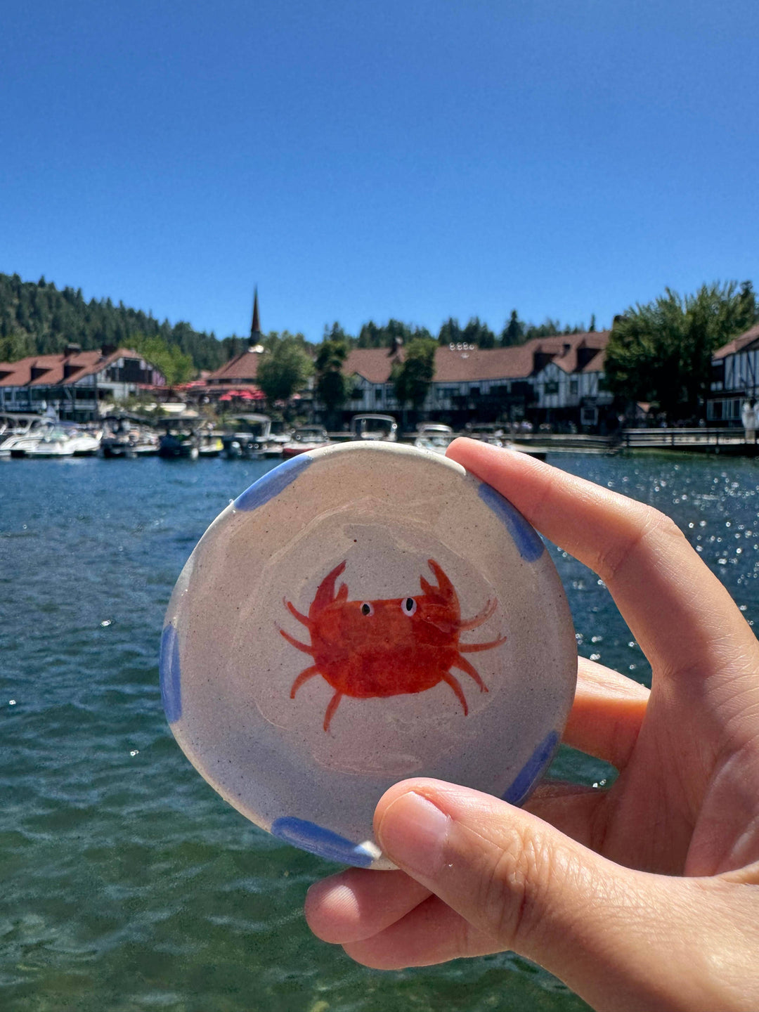 ChagoArt - Small Crab Trinket Tray-Trinket Dish-Ceramic Tasting Bowl