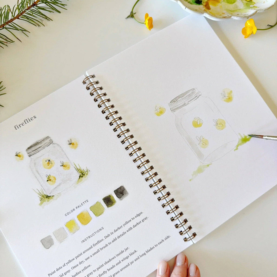 emily lex studio - Camping watercolor workbook