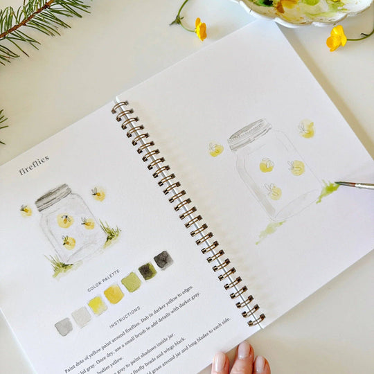 emily lex studio - Camping watercolor workbook