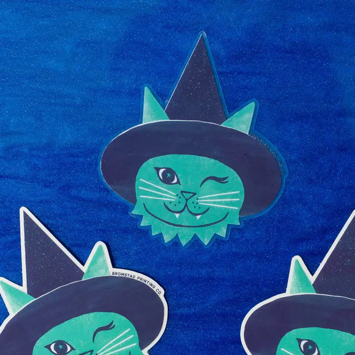 Bromstad Printing Co. - Witch Cat Sticker