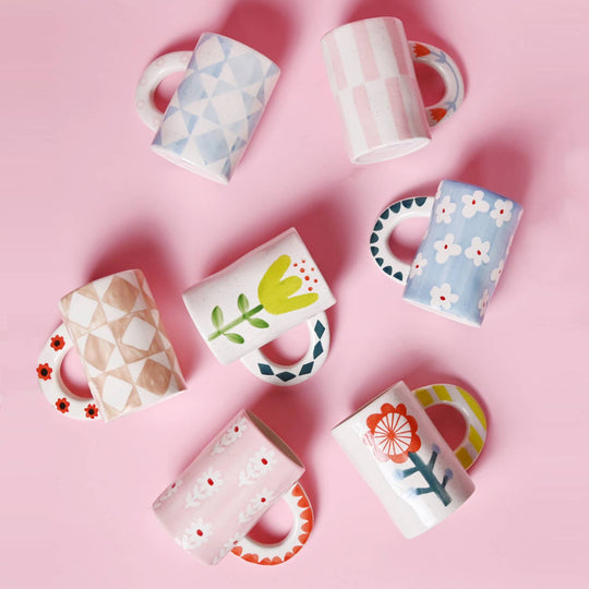 ChagoArt - Ceramic Coffee Mug-Handmade Coffee Cups-Tea Drinking Cups