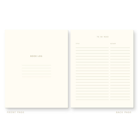 Ruff House Print Shop - Bookmarked Book Log Reading Journal: Deep Blue Cover | Sky Blue Ink