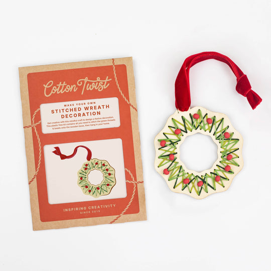 Cotton Twist (WE PREPAY ALL USA DUTIES) - Make Your Own Stitched Wreath Decoration