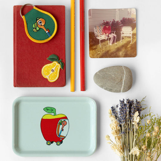 Three Potato Four - 3P4 x Richard Scarry® - Apple Car Vintage Tray