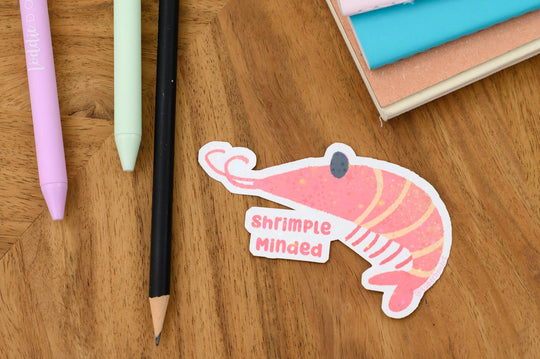 Kayan Pepper Co. - Shrimple Minded - Vinyl Sticker