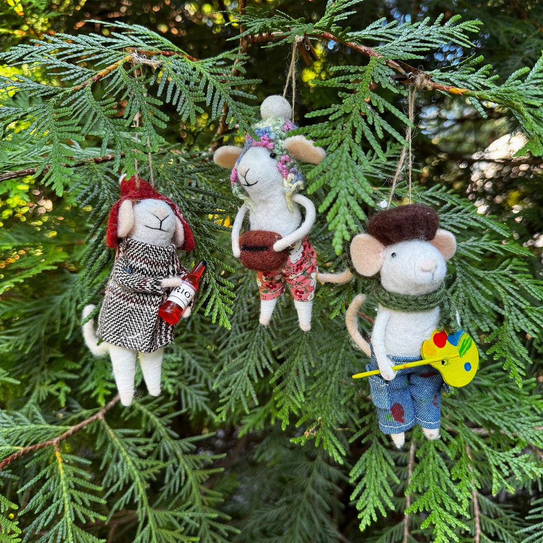 Sugarboo & Co - Felt City Mice Ornaments - Assorted Set of 6