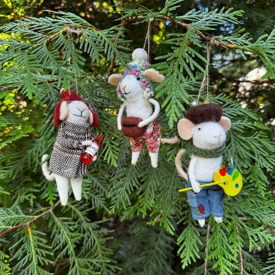 Sugarboo & Co - Felt City Mice Ornaments - Assorted Set of 6