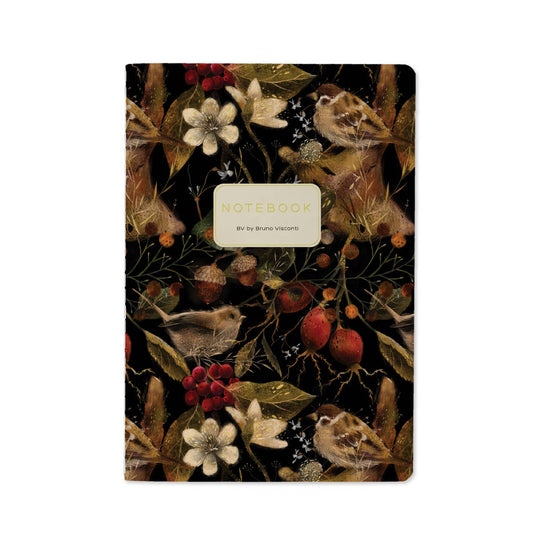 BV by Bruno Visconti - A5 Notebook - Forest Sparrows 