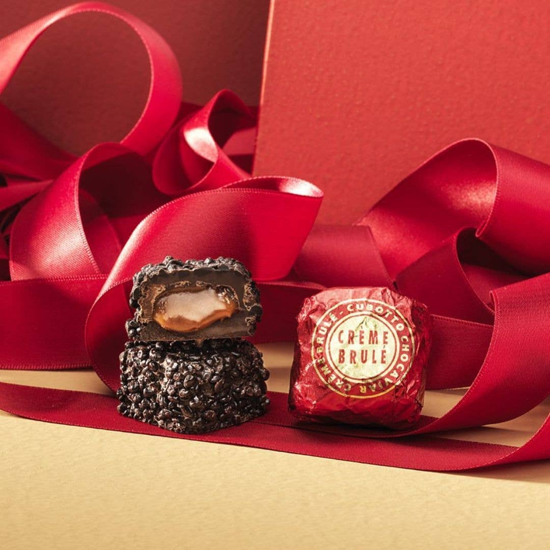 Venchi - Creme Brulee Caramel Filled Dark Chocolate - Italian Gourmet