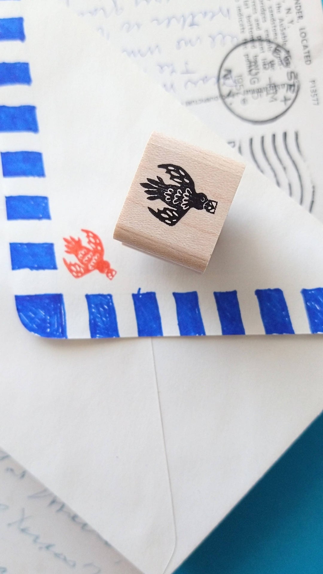 Peppercorn Paper - Mini Flying Pigeon Stamp