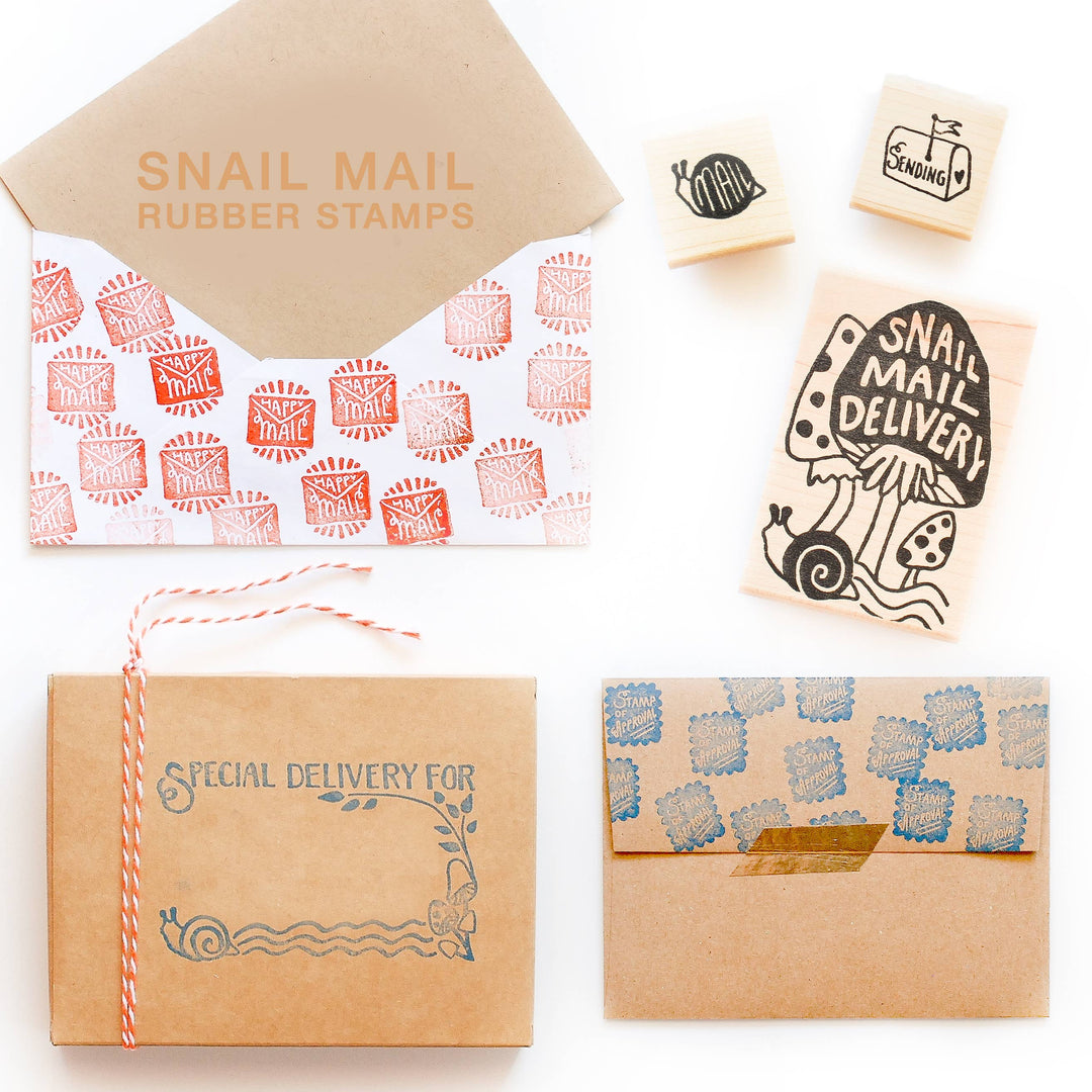 Peppercorn Paper - Sending Love Rubber Stamp