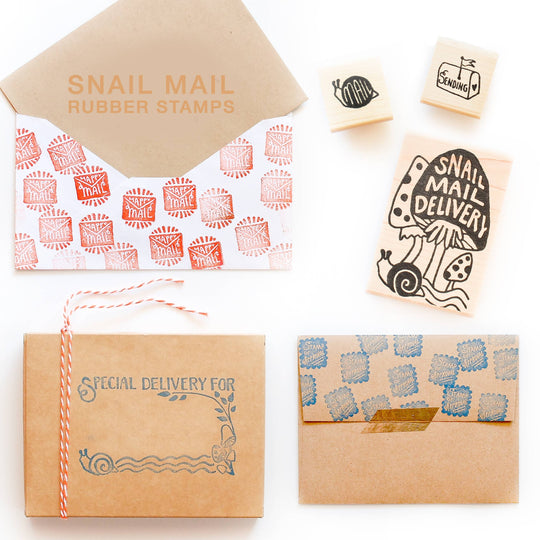 Peppercorn Paper - Sending Love Rubber Stamp
