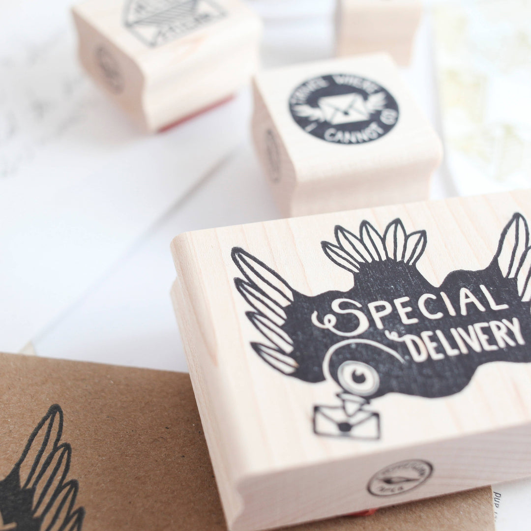 Peppercorn Paper - Special Delivery Pigeon Rubber Stamp