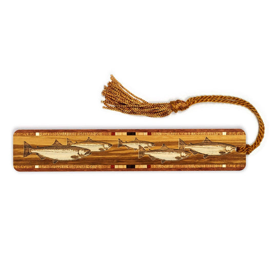 Mitercraft - Fish Handmade Engraved Wooden Bookmark