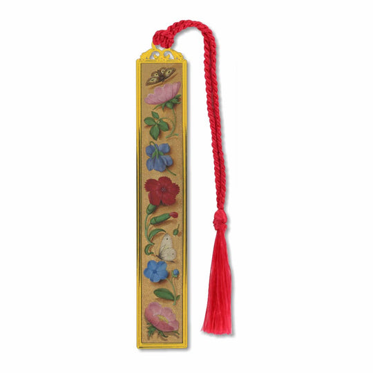 David Howell and Company - Milady's Flowers Metal Bookmark, MADE in USA
