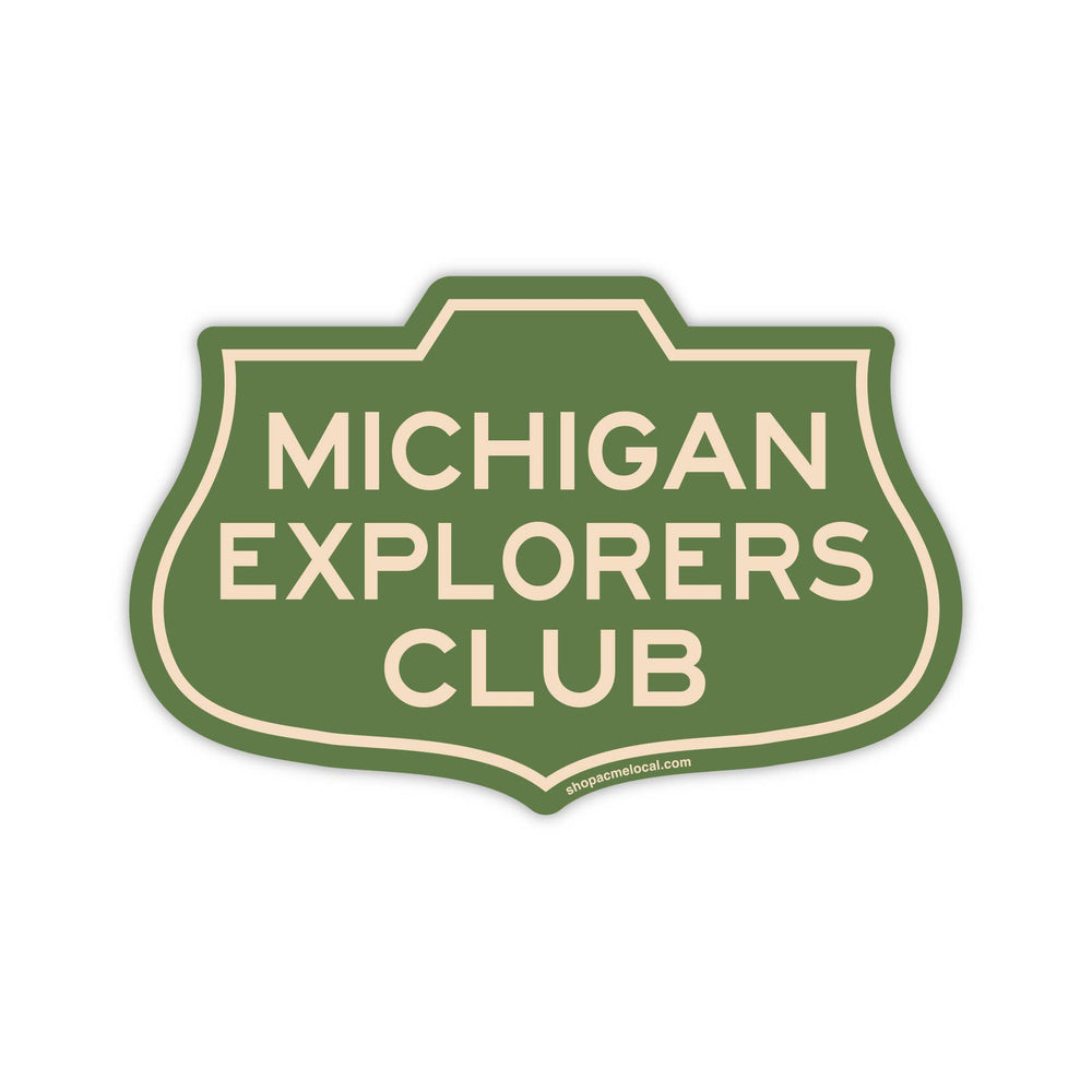 Acme Local - Explorers Club Badge Customizable Sticker: Red