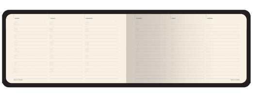 BV by Bruno Visconti - Horizontal Vegan Leather Weekly Planner - Owls