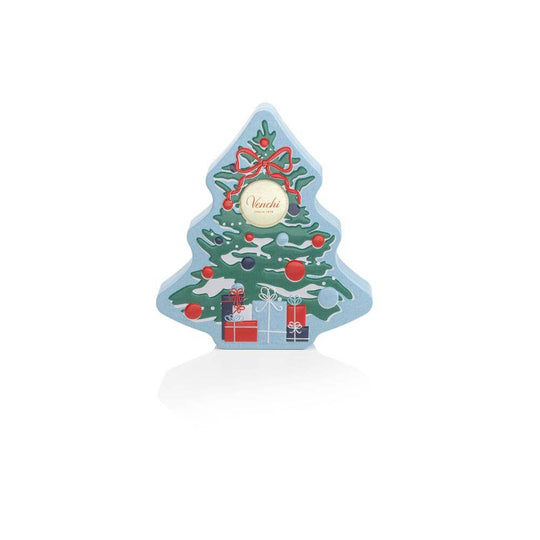 Venchi - Pine Tree Tin Christmas Chocolate Gift Box - Holiday Gifts