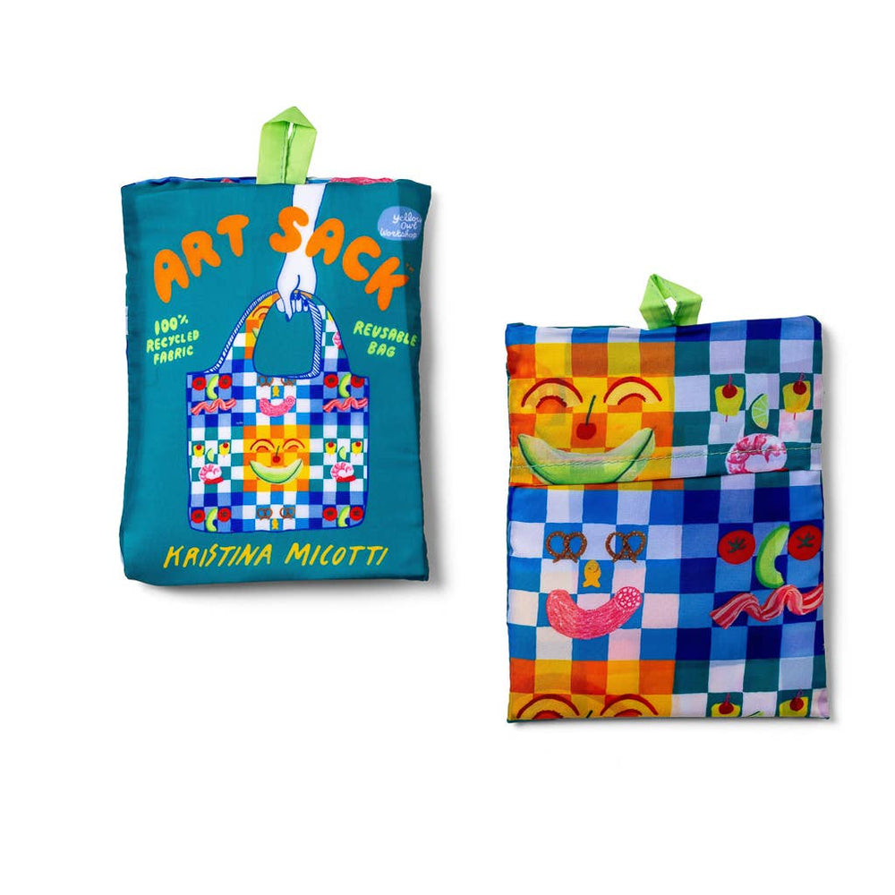 Yellow Owl Workshop - Picnic Art Sack® by Kristina Micotti - Reusable Tote Bag