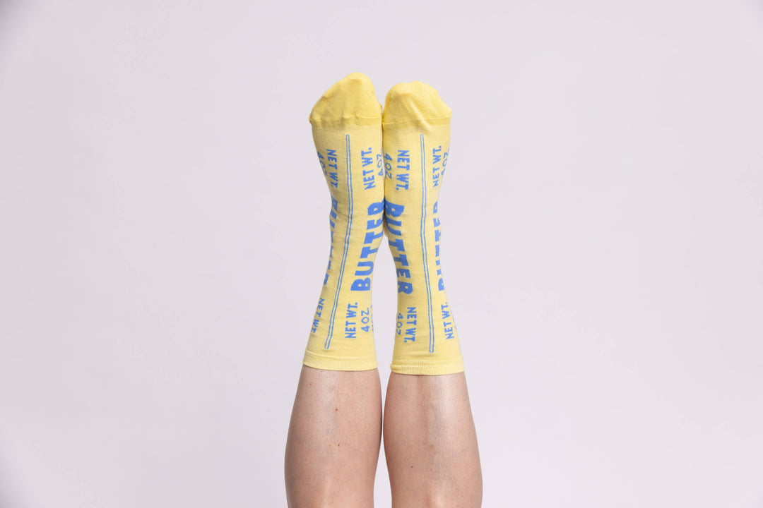 Yellow Owl Workshop - Butter - Small Crew Socks