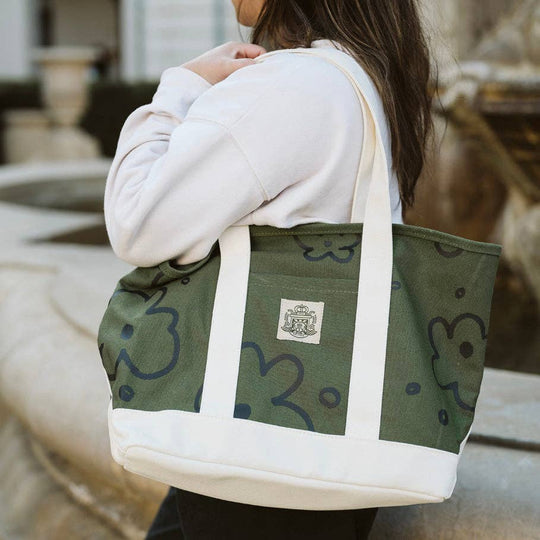 Kayan Pepper Co. - Flower Super Heavyweight Tote - Green