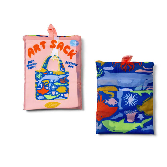 Yellow Owl Workshop - Sea Animals Art Sack® by Banquet Workshop - Beach Tote Bag