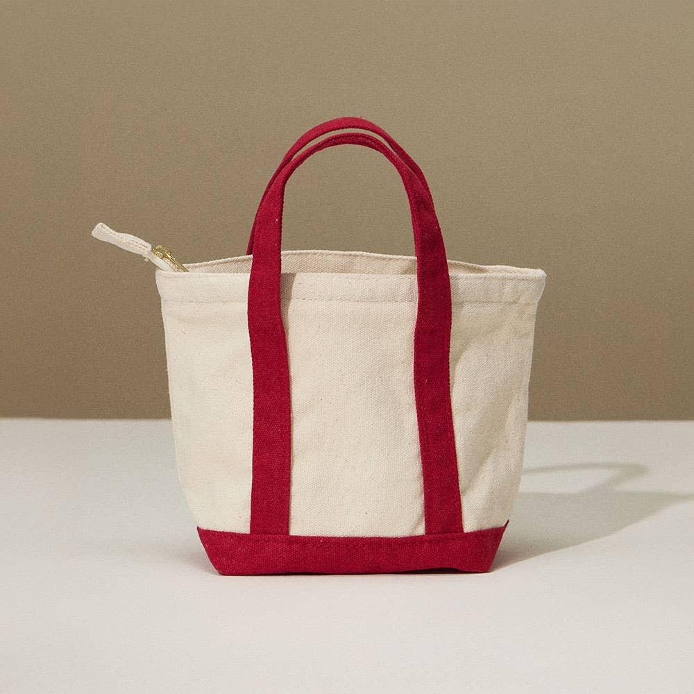 Sensibling Corp. - Mini Multi Purpose Compact Canvas Tote Bag
: Red