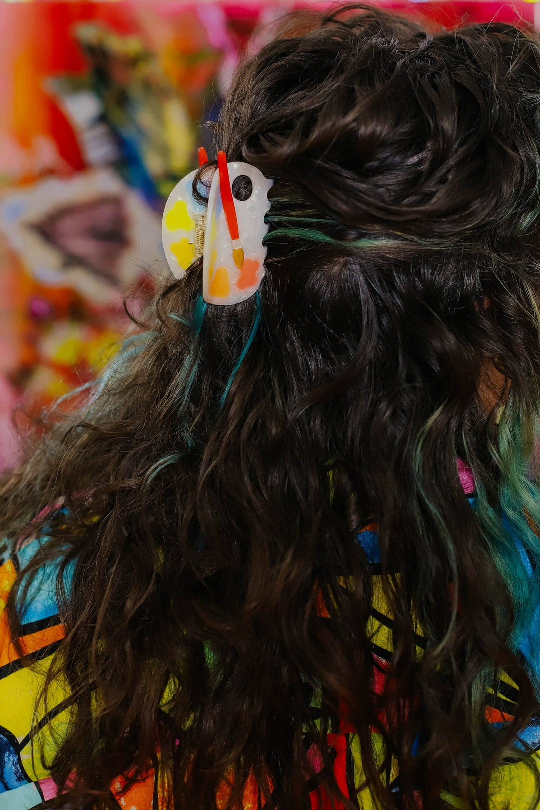 The Peach Fuzz - Paint Palette Hair Claw